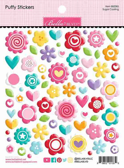 Sugar Coating Puffy Stickers - My Candy Girl - Bella Blvd
