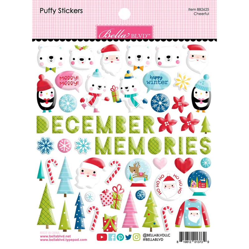 Cheerful Puffy Stickers - The North Pole - Bella Blvd