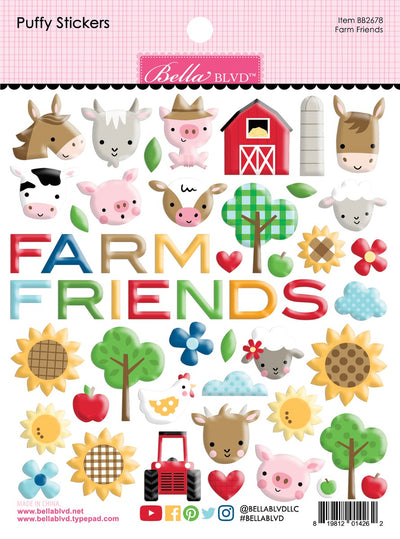 Farm Friends- Puffy Stickers- EIEIO Collection- Bella Blvd
