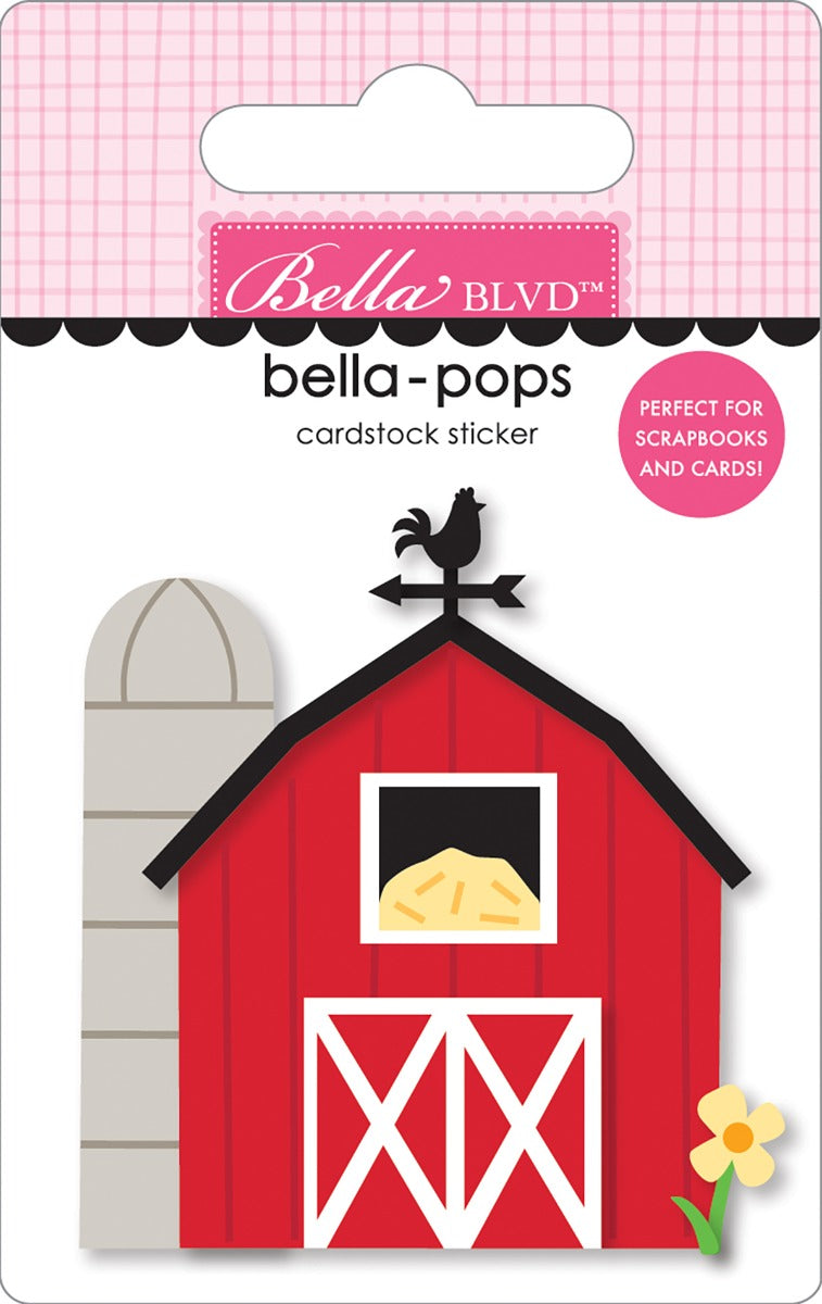 Raised in a Barn Bella-pops- Stickers Cardstock- EIEIO Collection- Bella Blvd
