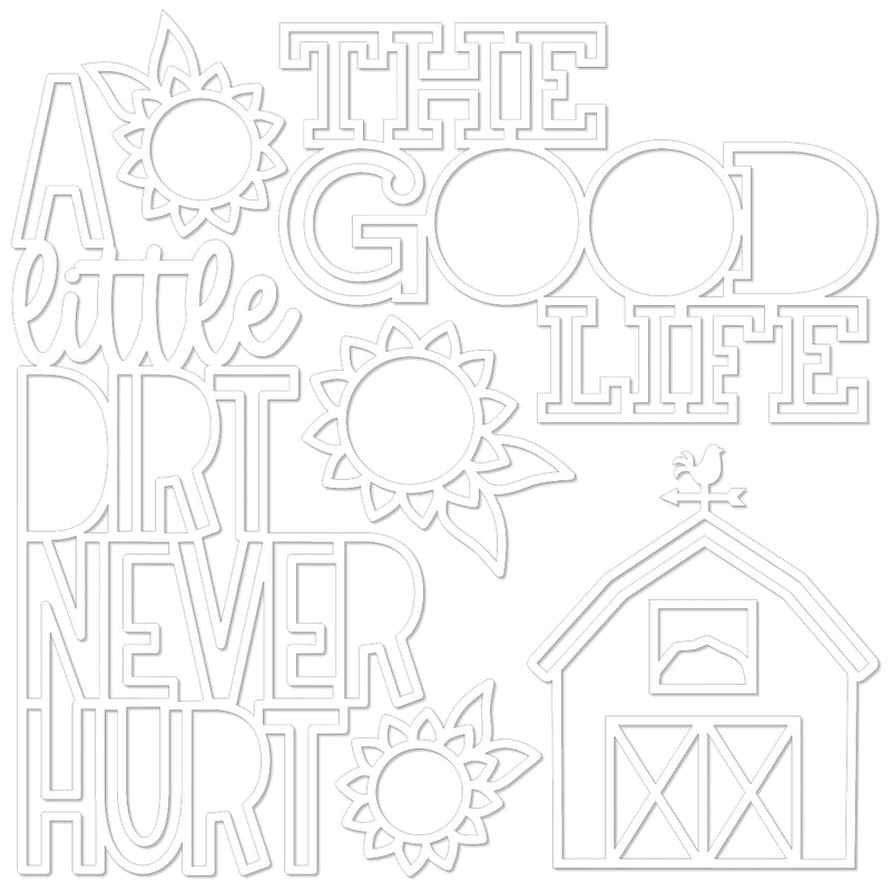 The Good Life Cut Outs - Ephemera- EIEIO Collection- Bella Blvd