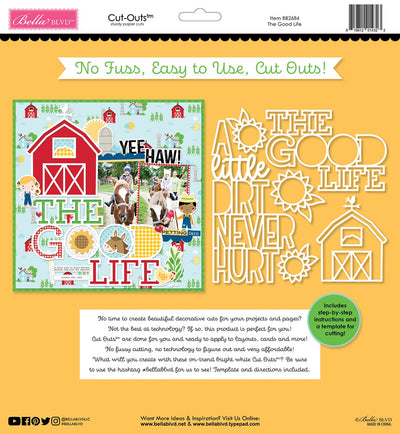 The Good Life Cut Outs - Ephemera- EIEIO Collection- Bella Blvd