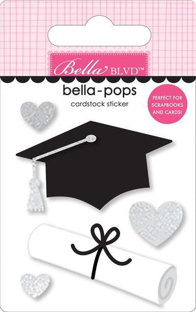Grad Goals Bella-pops - Stickers Cardstock- Cap and Gown Collection-Bella Blvd