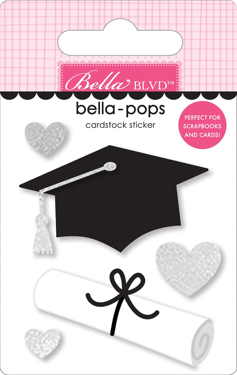 Grad Goals Bella-pops - Stickers Cardstock- Cap and Gown Collection-Bella Blvd