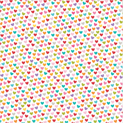 Colorful Hearts Clear Cuts- Bella Blvd - Clearance
