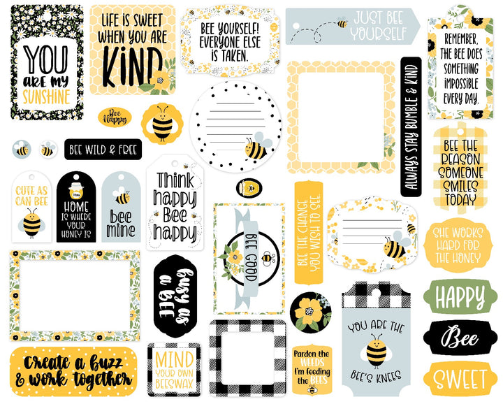 Frames and Tags - Bee Happy Collection - Echo Park