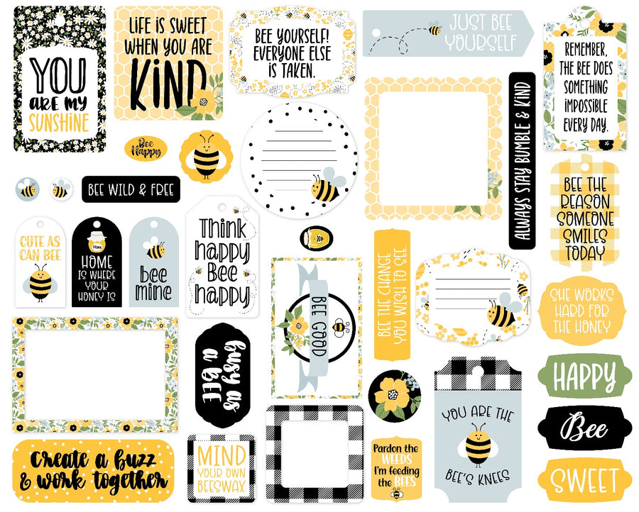 Frames and Tags - Bee Happy Collection - Echo Park