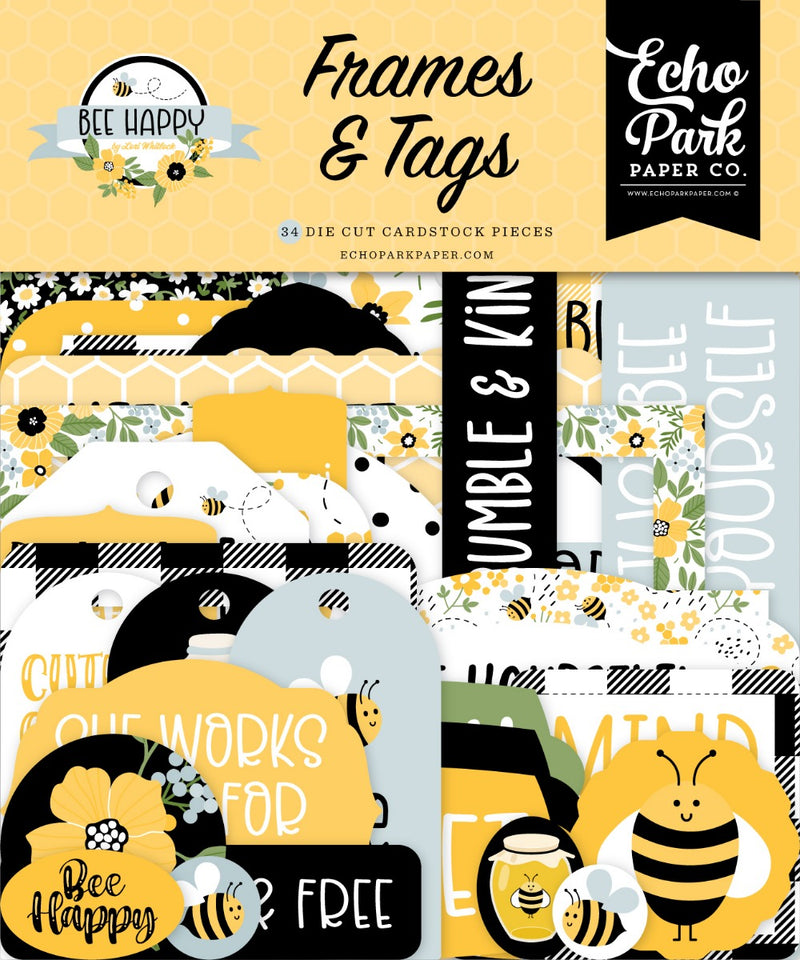 Frames and Tags - Bee Happy Collection - Echo Park