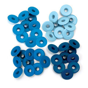 We R Memory Keepers Wide Eyelets - Blue