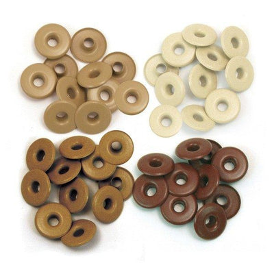 We R Memory Keepers Wide Eyelets - Brown
