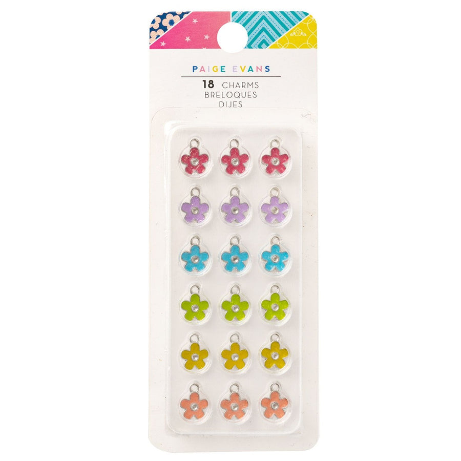 Enamel Flower Charms - Paige Evans - Blooming Wild Collection - American Crafts
