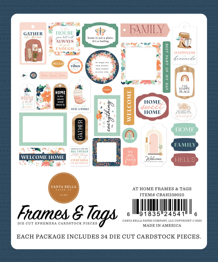 At Home Frames & Tags - Carta Bella