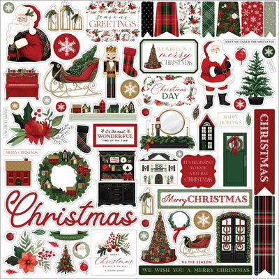 A Wonderful Christmas Element Sticker- Carta Bella