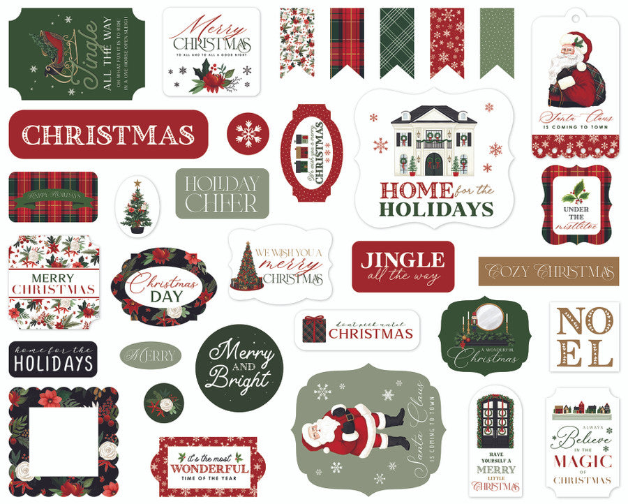 A Wonderful Christmas  Ephemera - Carta Bella