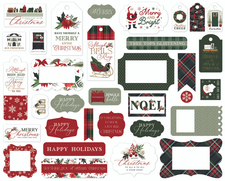 A Wonderful Christmas Frames & Tags - Carta Bella