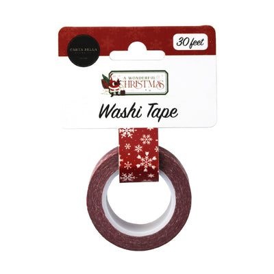 A Wonderful Christmas Washi Tape - Wonderful Snowflake Days- Carta Bella