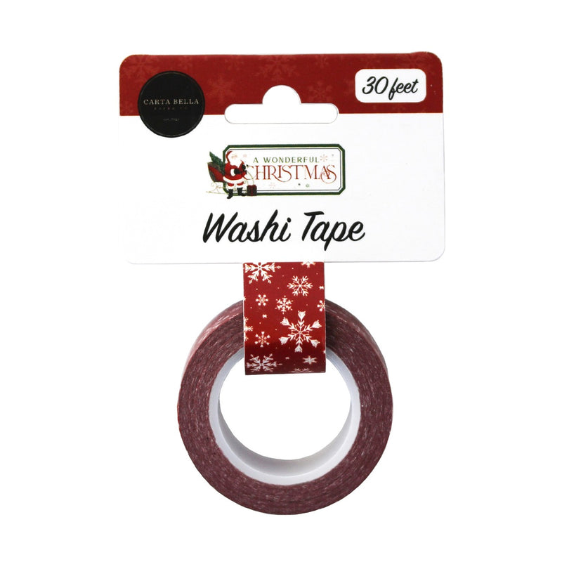 A Wonderful Christmas Washi Tape - Wonderful Snowflake Days- Carta Bella