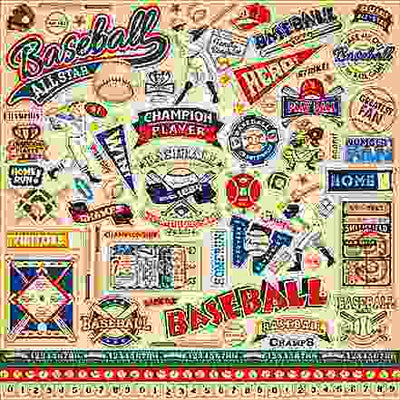 Baseball Element Stickers