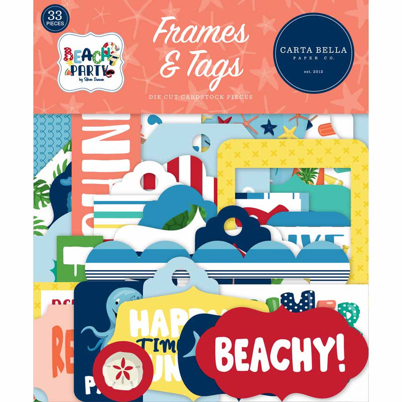 Beach Party Frames & Tags - Carta Bella