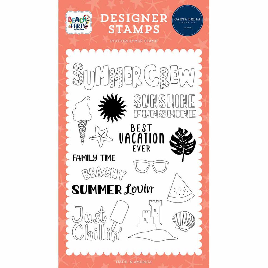 Summer Crew Stamp Set - Beach Party - Carta Bella