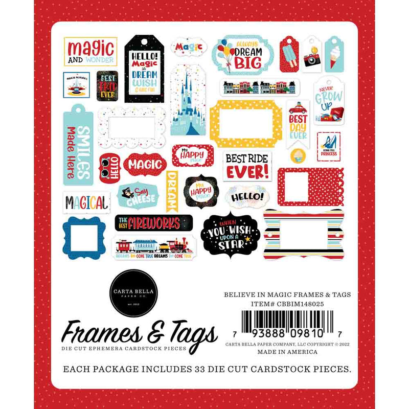 Believe in Magic Frames & Tags - Carta Bella