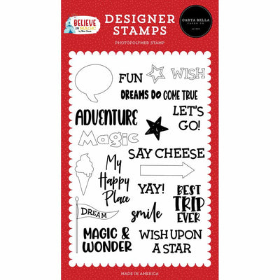 Dream Stamp Set - Believe in Magic - Carta Bella - Clearance