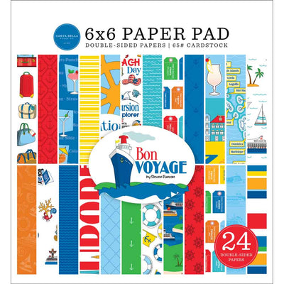Bon Voyage 6" x 6" Paper Pad - Steve Duncan - Carta Bella
