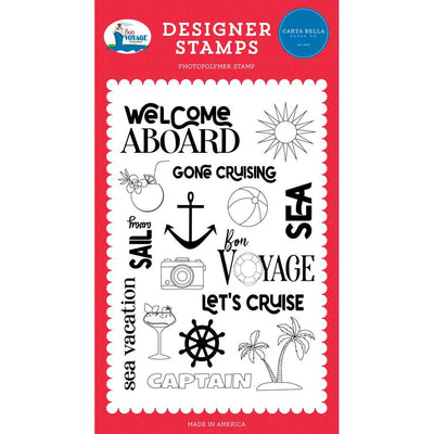 Welcome Aboard Stamp Set - Bon Voyage - Steve Duncan - Carta Bella