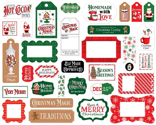 Christmas Cheer Frames & Tags - Carta Bella