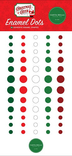 Christmas Cheer Enamel Dots - Carta Bella