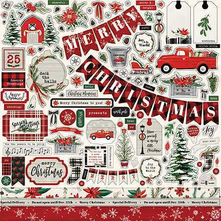 Christmas Market Element Stickers - Carta Bella