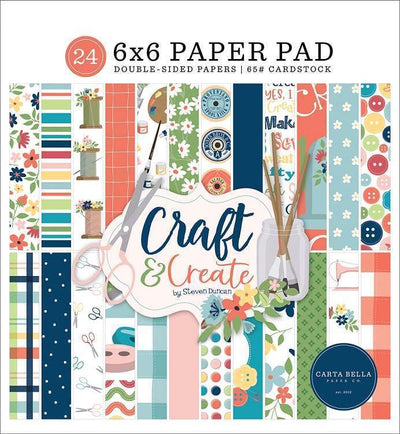 Craft & Create 6" x 6" Paper Pad - Carta Bella