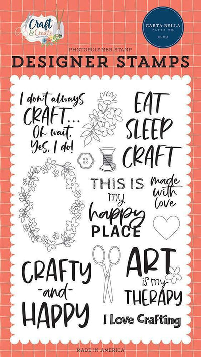 Crafty & Happy Stamps - Craft & Create - Carta Bella