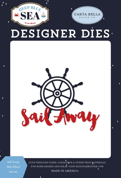 Sail Away Ship Wheel Die Set - Deep Blue Sea - Carta Bella - Clearance
