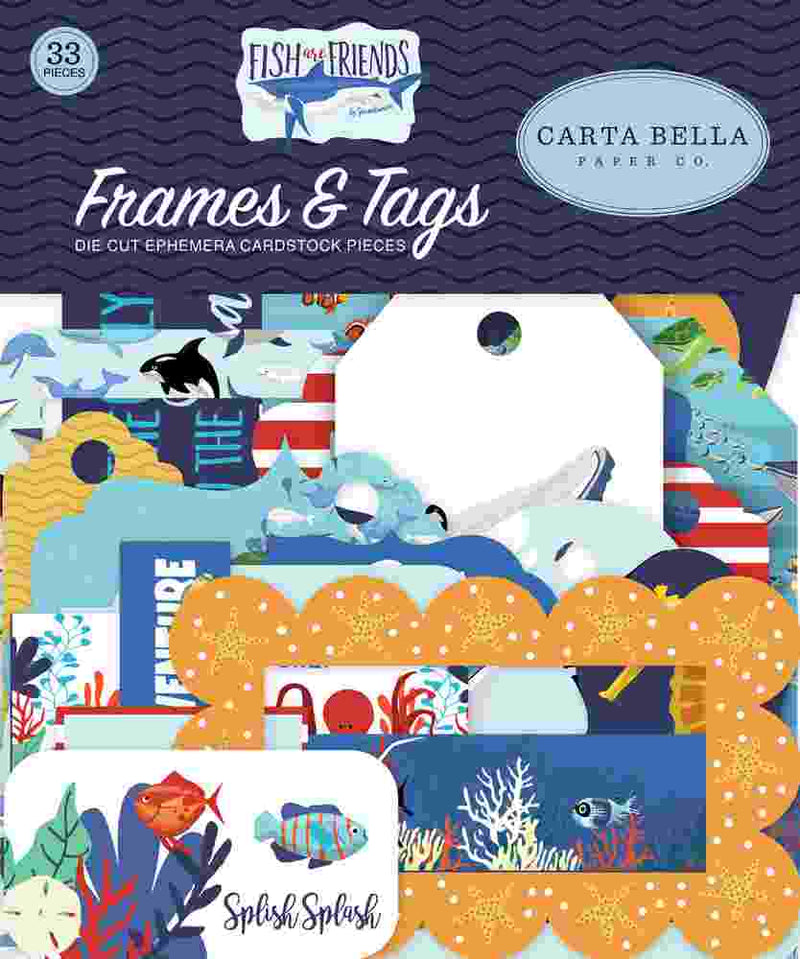 Fish Are Friends Frames & Tags - Carta Bella