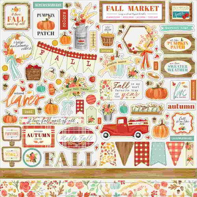 Fall Market Element Stickers - Carta Bella