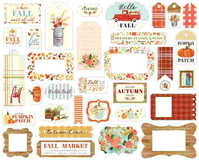 Fall Market Frames & Tags - Carta Bella - Clearance