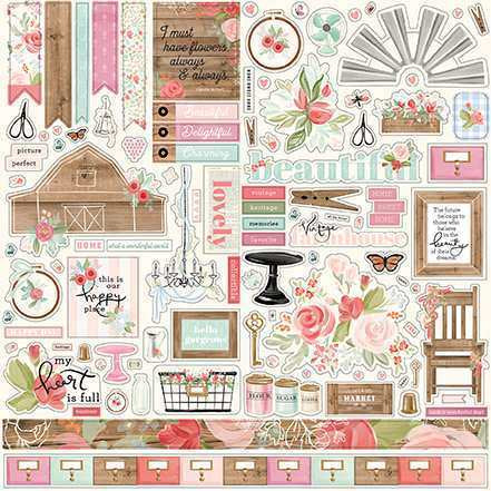 Farmhouse Market Element Sticker - Jen Allyson - Carta Bella*