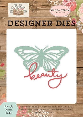 Butterfly Beauty Dies - Farmhouse Market - Jen Allyson - Carta Bella