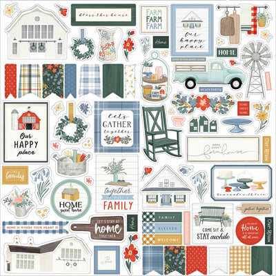 Farmhouse Summer Element Stickers - Carta Bella