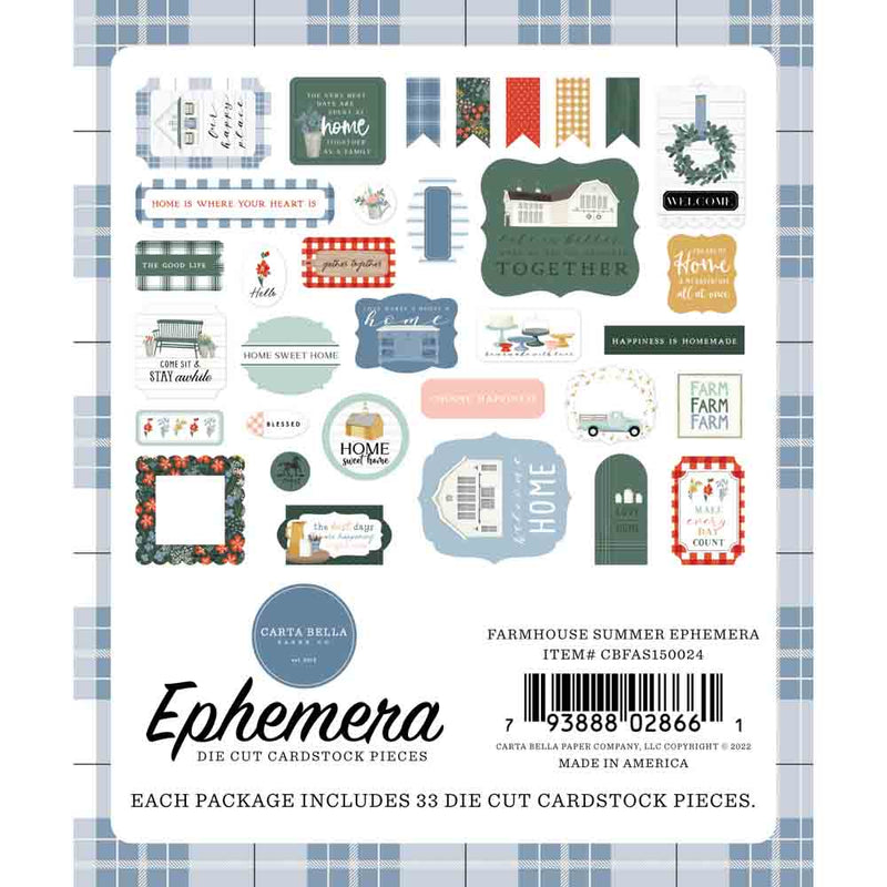 Farmhouse Summer Ephemera - Carta Bella