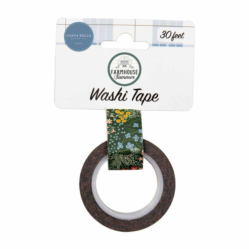 Farmhouse Summer Floral Washi Tape - Carta Bella - Clearance