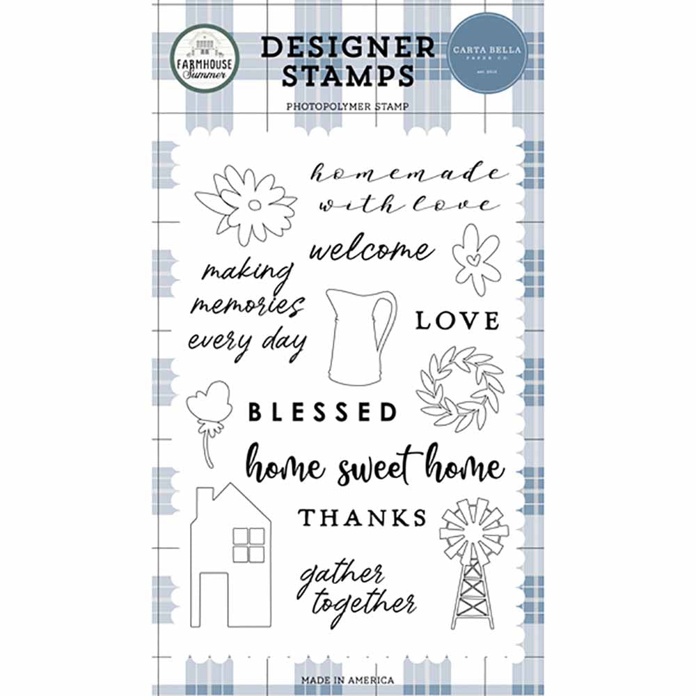 Homemade With Love Stamp Set-Farmhouse Summer-Carta Bella