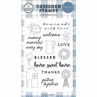 Homemade With Love Stamp Set - Farmhouse Summer - Carta Bella - Clearance