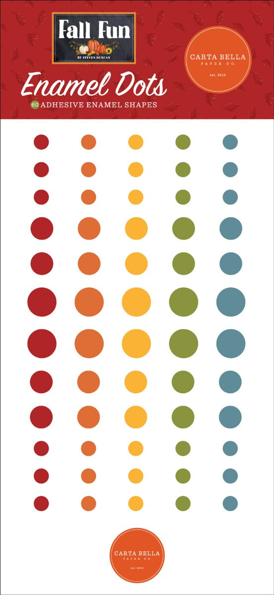 Fall Fun Enamel Dots - Carta Bella