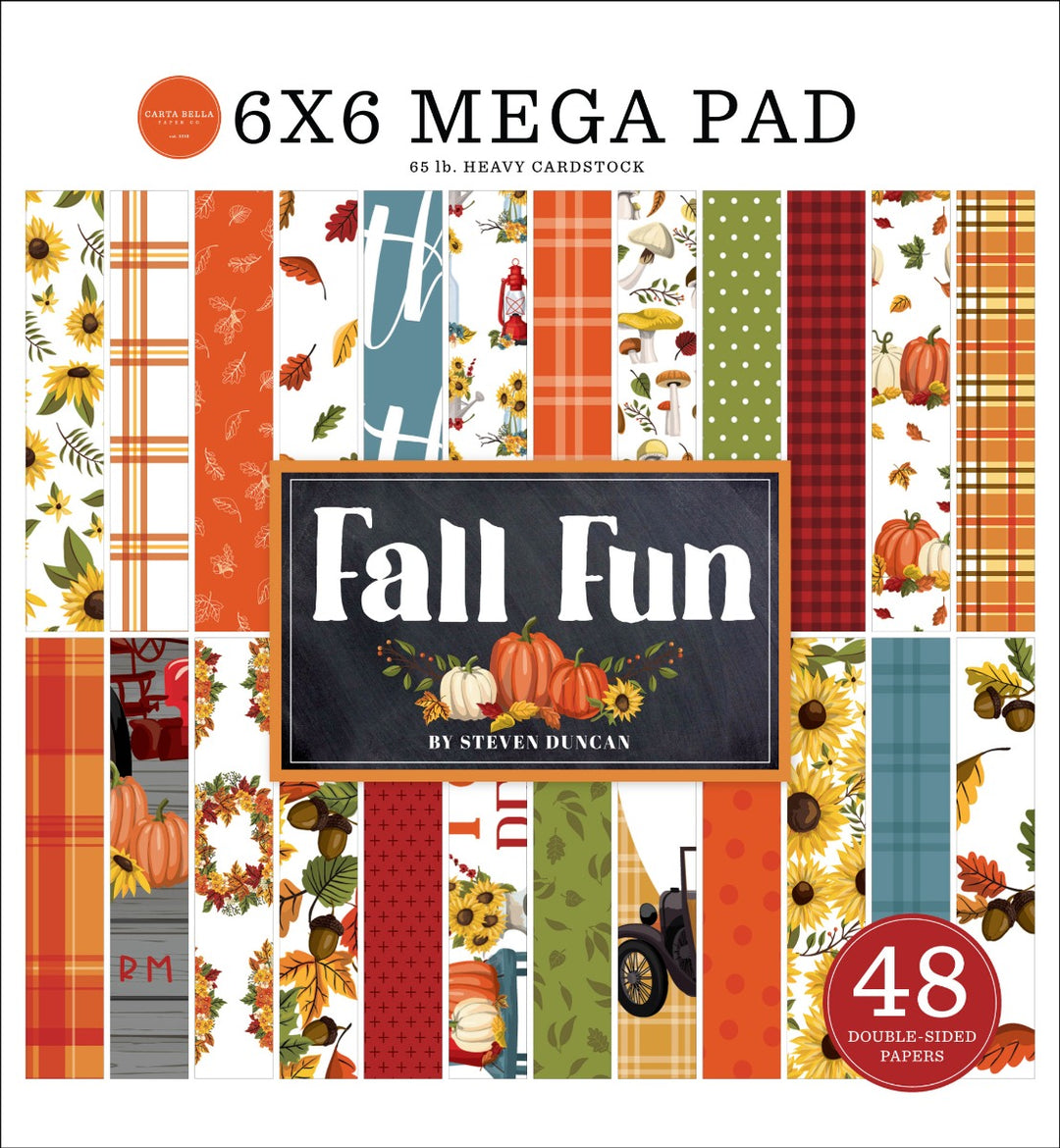 Fall Fun Cardmakers 6X6 Mega Pad - Carta Bela