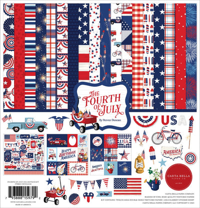 Collection Kit, 12x12 - Steven Duncan - Fourth Of July - Carta Bella Paper