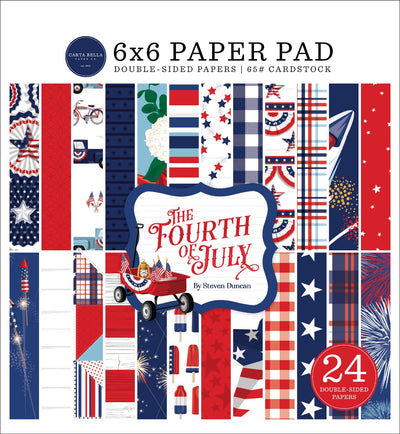 Paper Pad, 6x6 - Steven Duncan - Fourth Of July - Carta Bella Paper