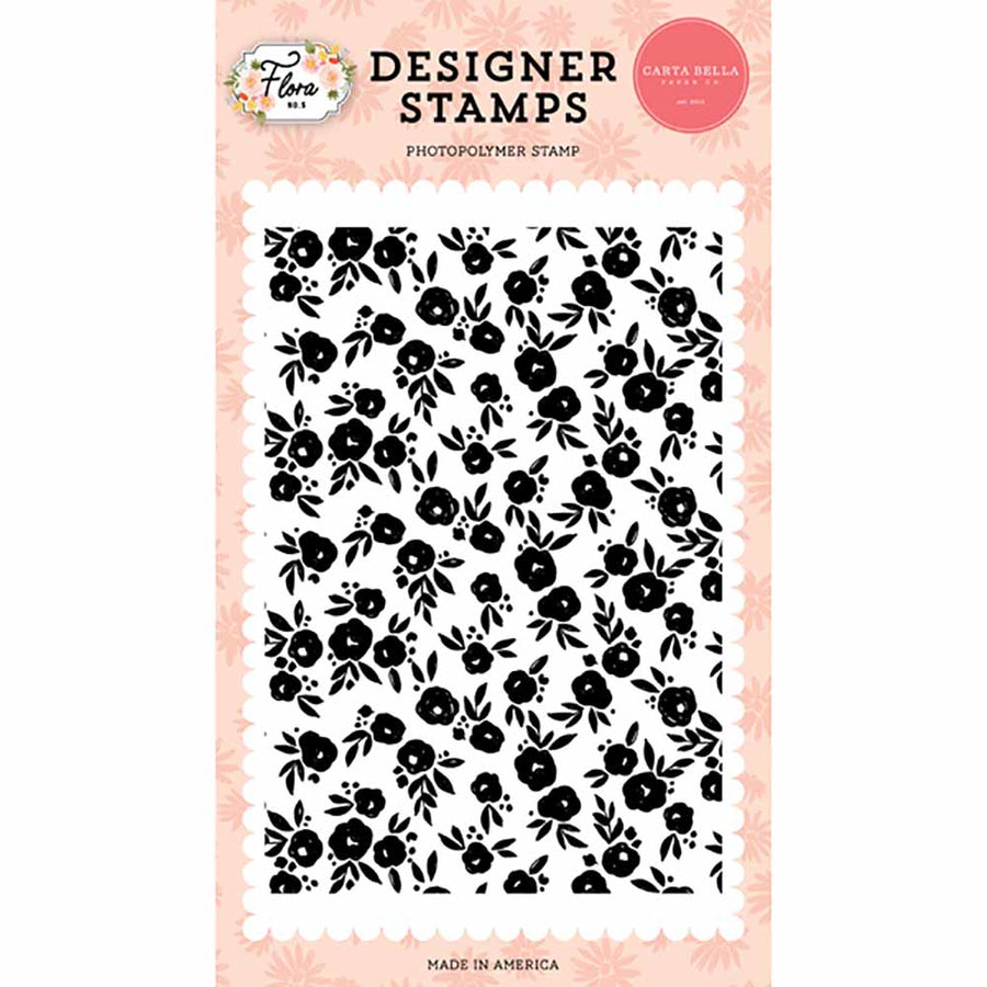 Happy Floral Background Stamp Set - Flora No. 5 - Carta Bella
