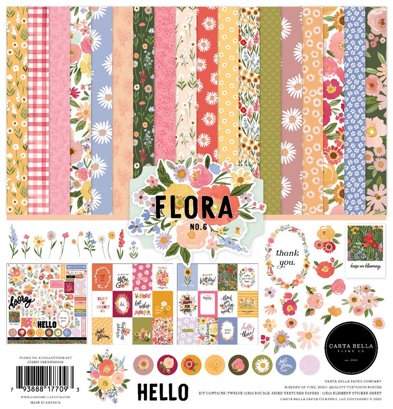 Collection Kit, 12x12 - Flora No. 6 - Carta Bella Paper